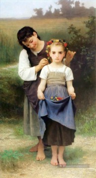 Parure des champs réalisme William Adolphe Bouguereau Peinture à l'huile